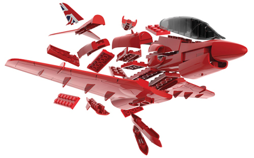 QUICK BUILD RAF Red Arrows Hawk 