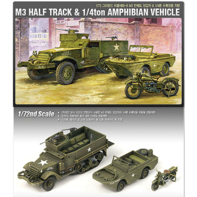 M3 USA Half Track 11/4 Amphibious Vehicle