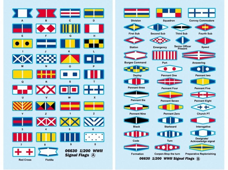 WWII Signal Flag Decals