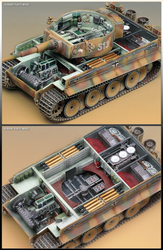 German Tiger-I Early Version With Full Internal Detail