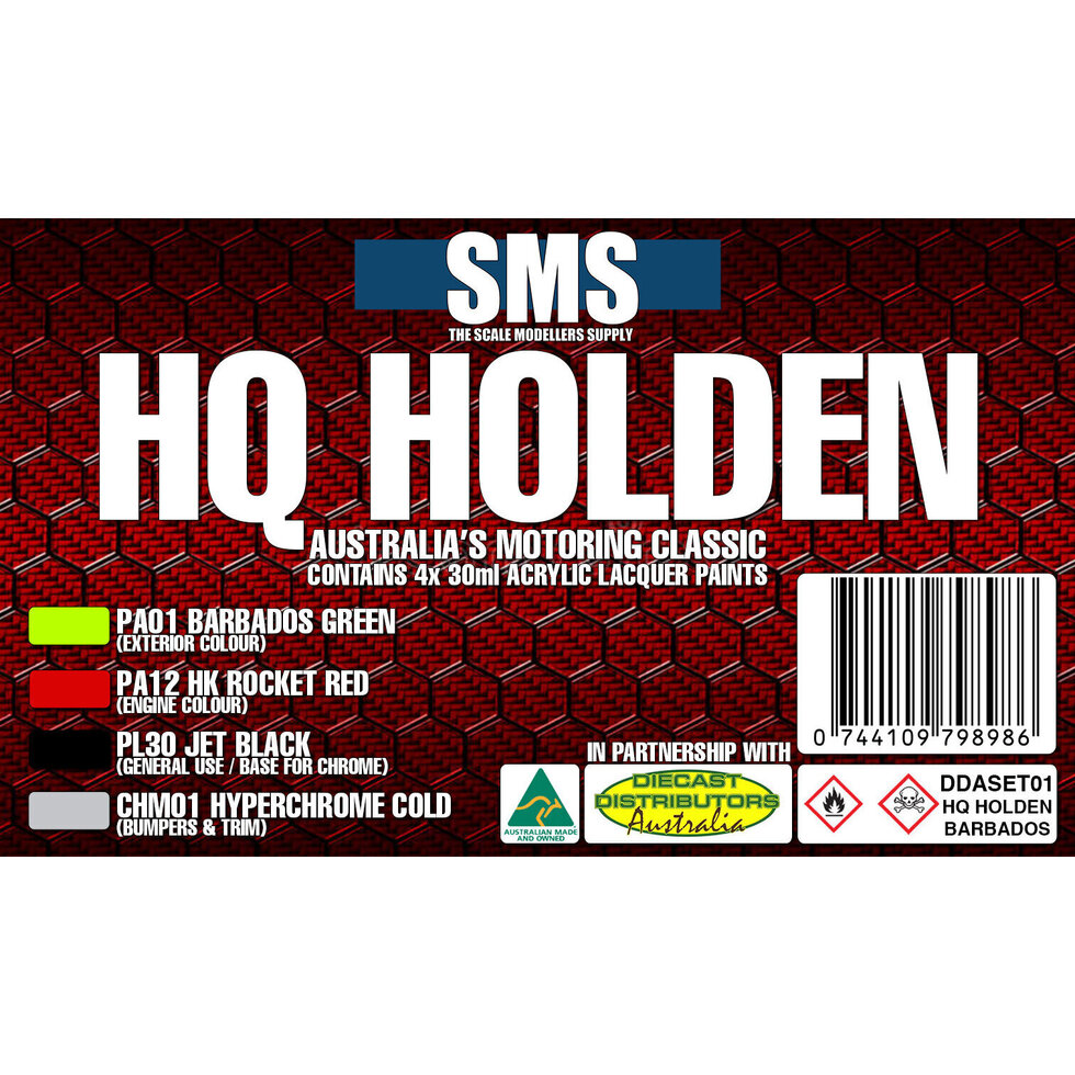 HQ Holden Colour Set #1 Barbados Green