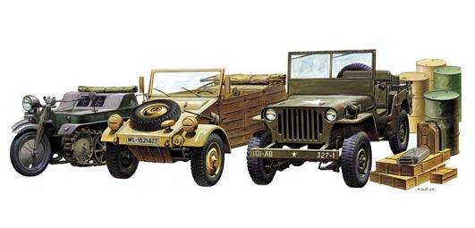 WW II Ground Vehicle Set
