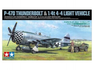 P-47D THUNDERBOLT BUBBLETOP With 1/4-Ton 4X4 Light Vehicle Set