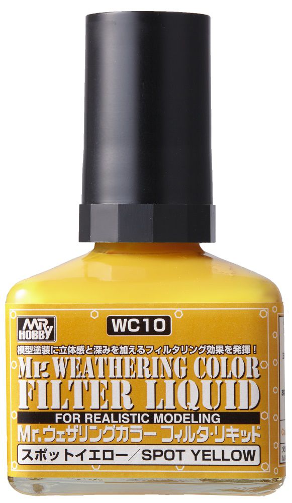 Mr WEATHERING COLOR FILTER LIQUID SPOT YELLOW