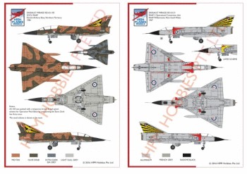 RAAF Dassault Mirage IIID/O twin pack ARDU and 2OCU Plastic ModelKit
