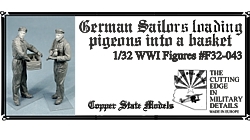 WWI German sailors with pigeons