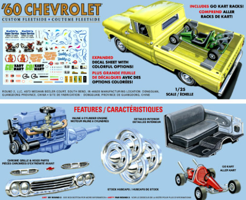 60 Chevrolet Custom Fleetside with Go Cart