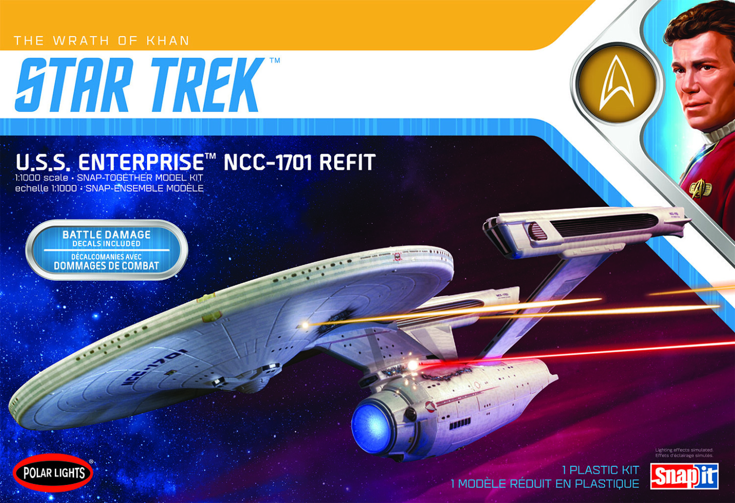 Star Trek U.S.S. Enterprise Refit Wrath of Khan Edition 1:1000
