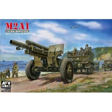 U.S. WWII 105mm Howitzer M2A1 & Carriage M2