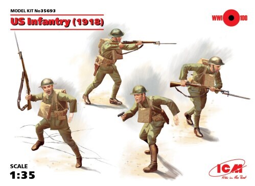 WWI US Infantry (1918) (4 figures)