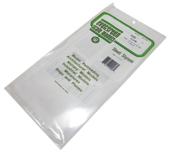 9006 12" x 6" Clear sheets 0.010" thickness 2 per pack