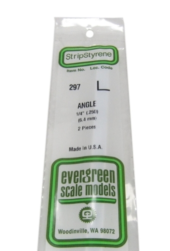 297 1/4" Right angle section 2 per pack