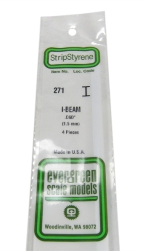 271 0.060 1.5mm I beam section 4 per pack