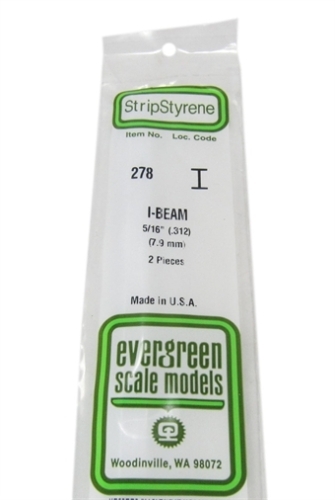 278 0.312 7.9mm I beam section 2 per pack