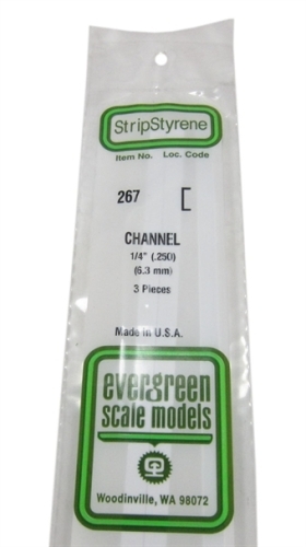 267 1/4" Channel section 3 per pack