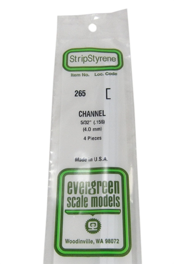 265 3/16" Channel section 3 per pack