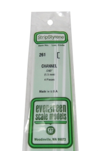 261 0.06" Channel section 4 per pack