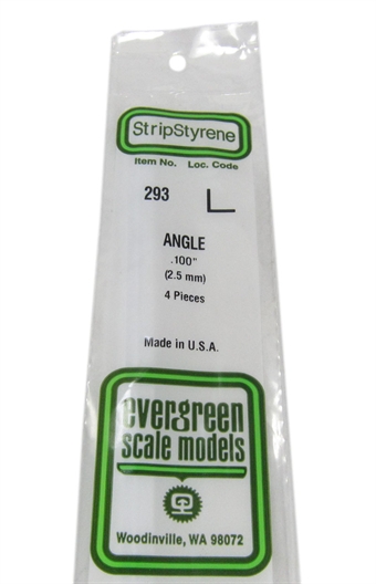 293 0.100" Right angle section 4 per pack
