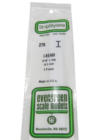 276 0.188 4.8mm I beam section 3 per pack