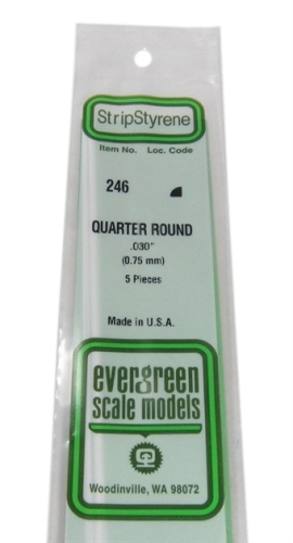 246 0.030" Quarter round section 5 per pack