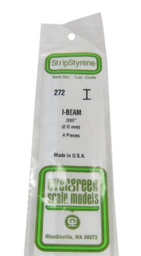 272 0.080 2.0mm I beam section 4 per pack. 