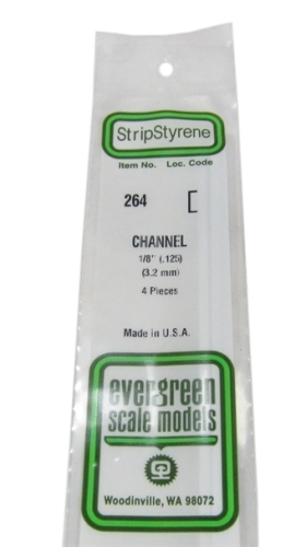 264 1/8" Channel section 4 per pack