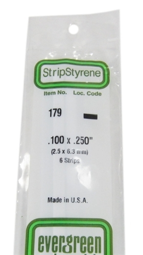 179 0.100 X 0.250 rectangular section 6 per pack