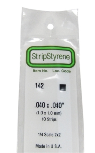 142 0.040 x 0.040 square section 10 per pack