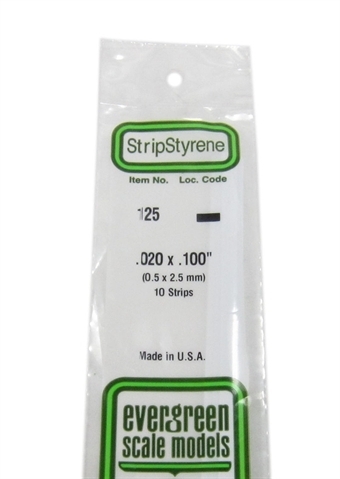 125 0.020 x 0.100 rectangular section 10 per pack