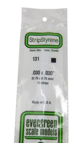 131 0.030 x 0.030 square section 10 per pack