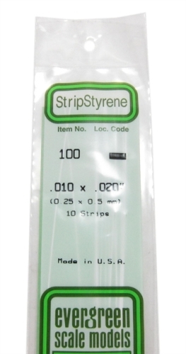 100 0.01 x 0.02 rectangular section 10 per pack