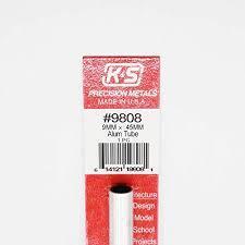  Round Aluminium Tube 9mmx300mm