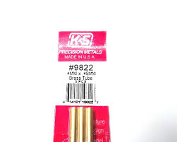 Round Brass Tube 4mmx300mm, pack of 3