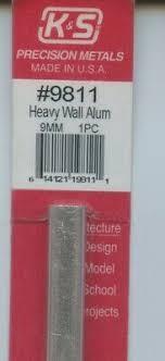 Round Aluminium Tube 9mmx300mm