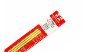  Round Brass Tube 3.5mmx300mm, pack of 3