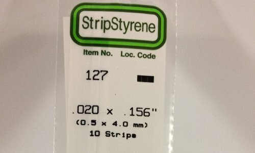 Styrene Strips .020 X .156 In-10