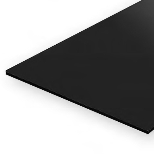 15 X 30CM BLACK STYRENE SHEET .020 (PACK OF 3)