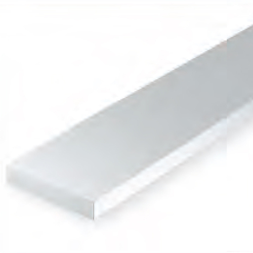WHITE STYRENE STRIP .060 X .100 (PACK OF 10)