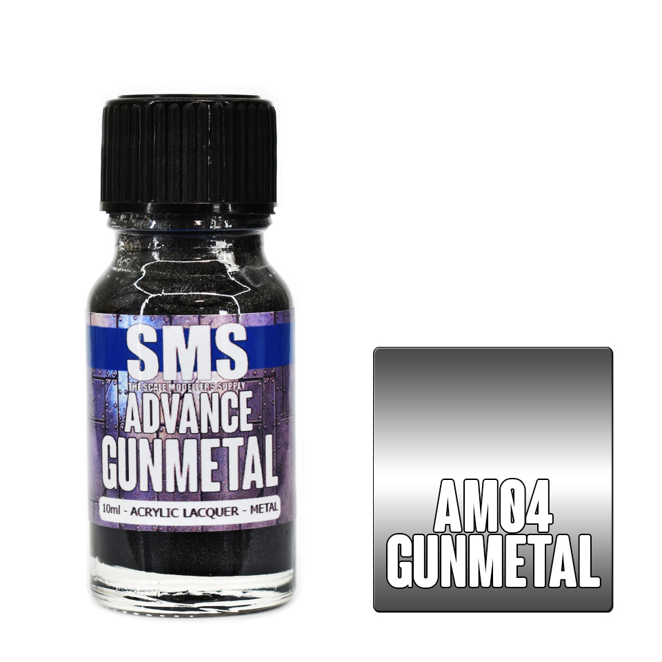 Advance Colour Acrylic Metallic Gunmetal