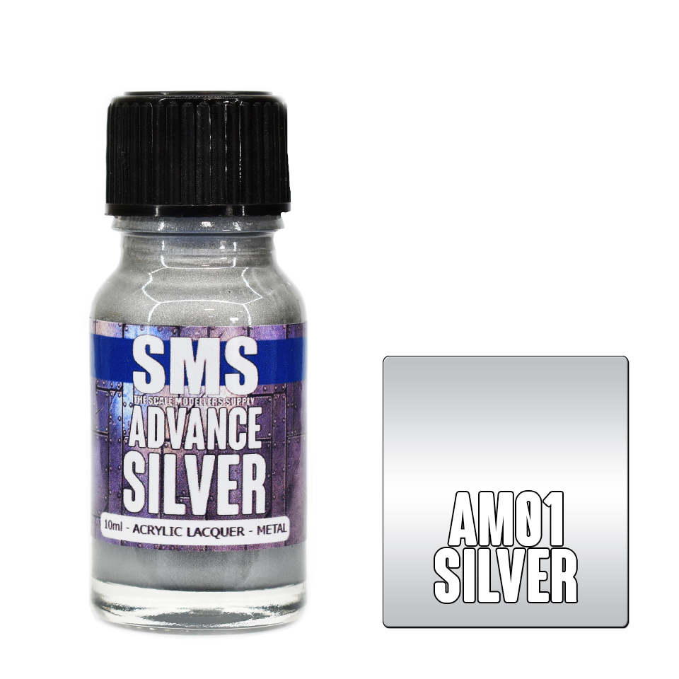 Advance Colour Acrylic Metallic Silver