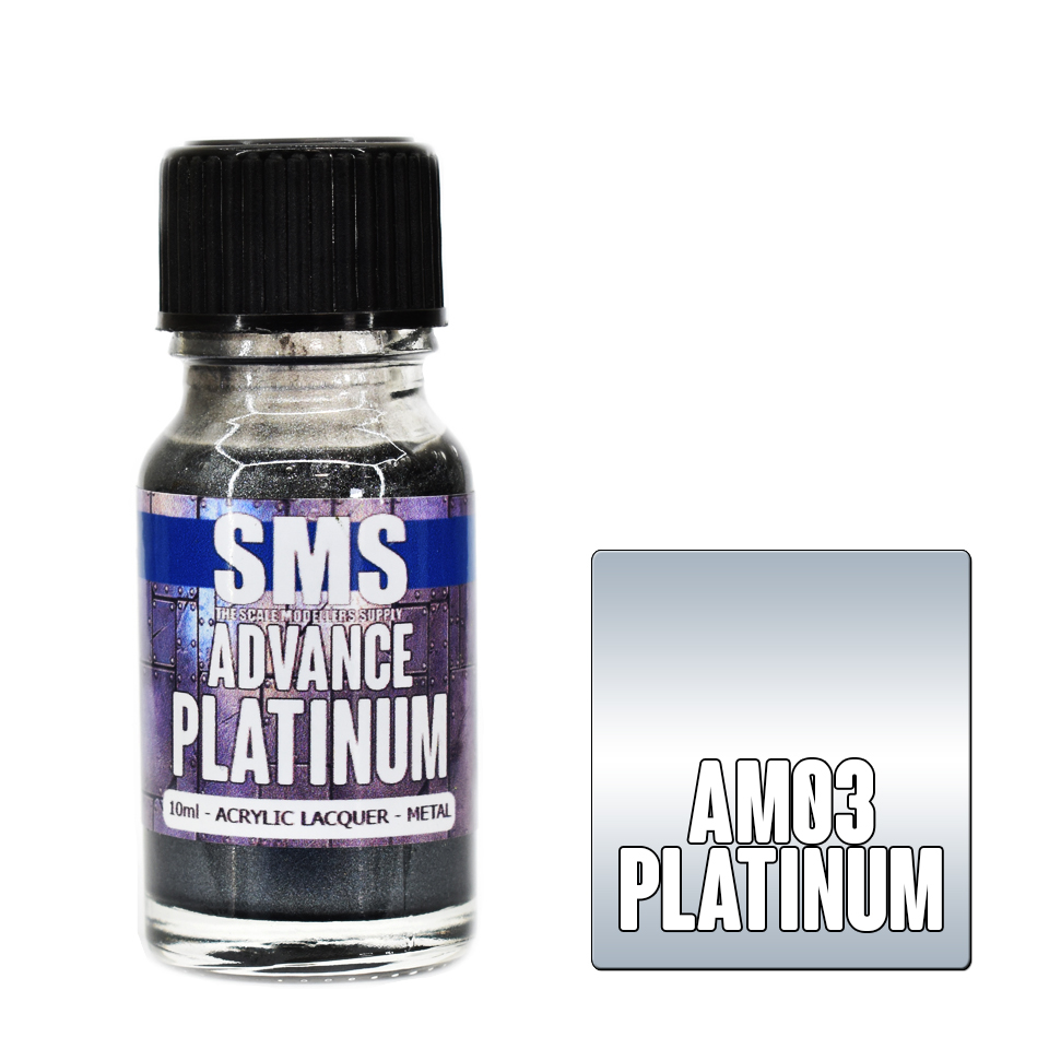 Advance Colour Acrylic Metallic Platinum
