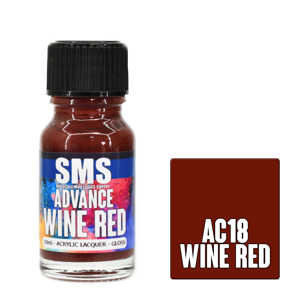 Advance Colour Acrylic Lacquer Wine Red