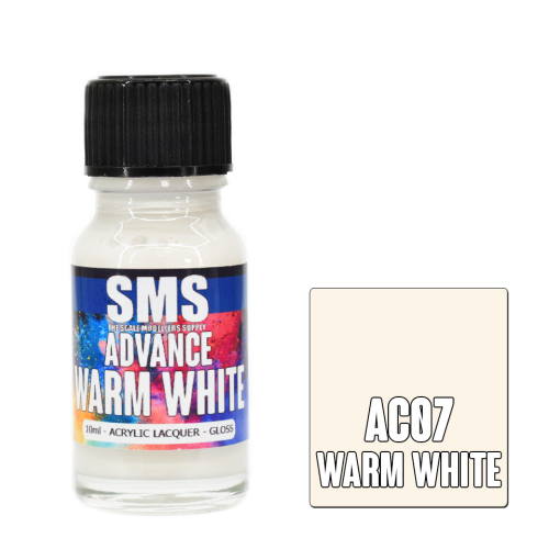 Advance Colour Acrylic Lacquer Warm White - Models & Hobbies 4 U