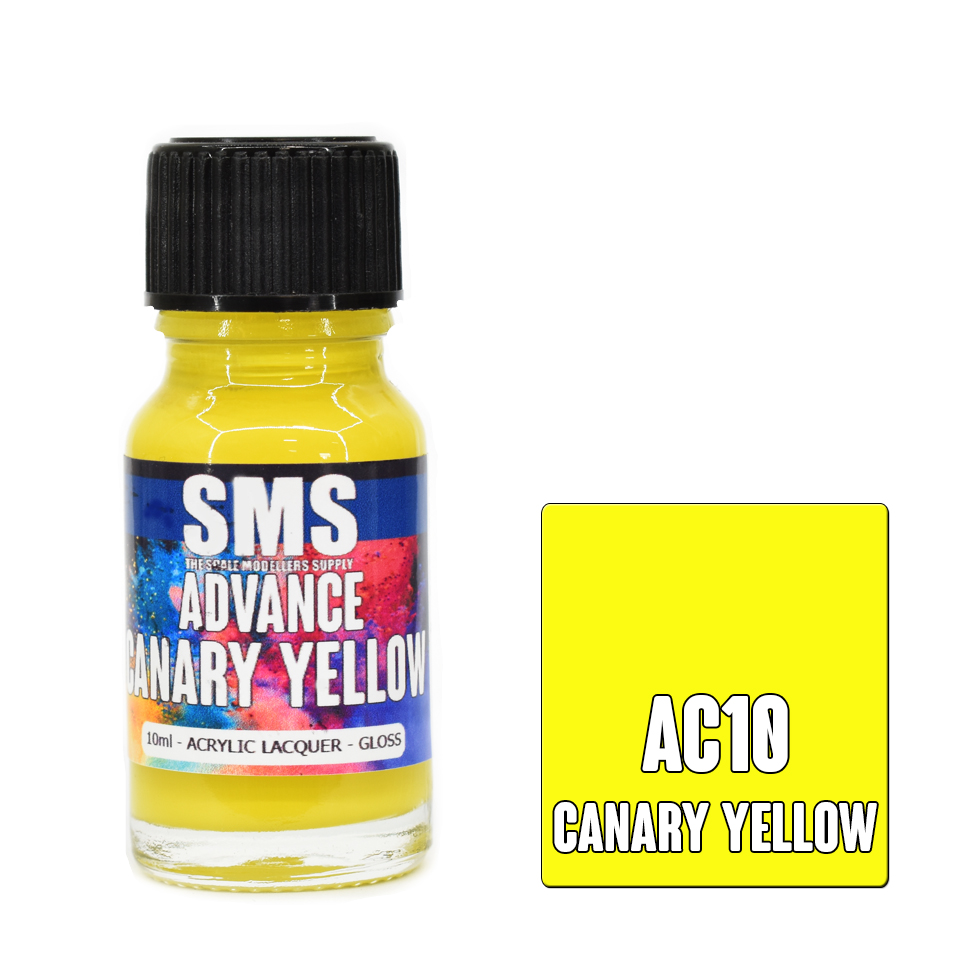 Advance Colour Acrylic Lacquer Canary Yellow