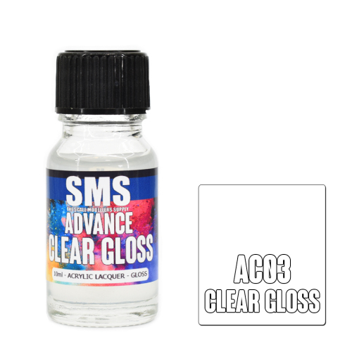 Advance Colour Acrylic Lacquer Clear Gloss Models & Hobbies 4 U