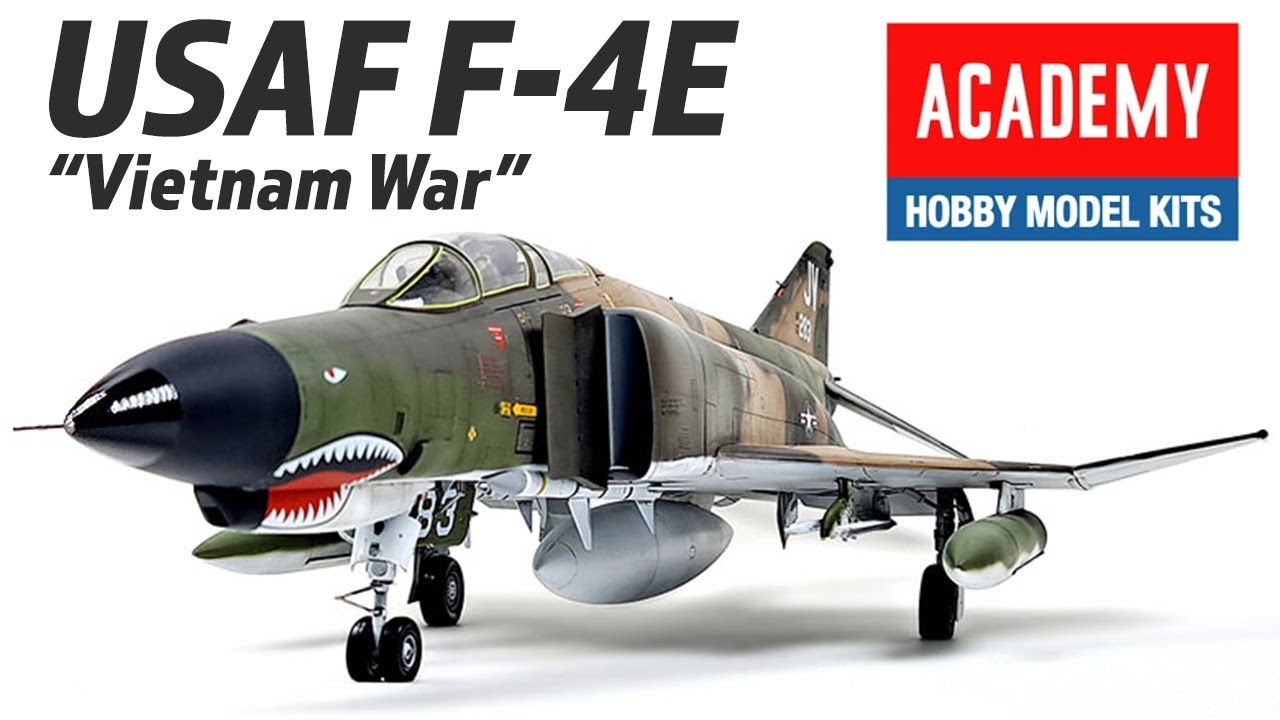 Academy 1/32 USAF F4 E Phantom II Model Kit Models & Hobbies 4 U