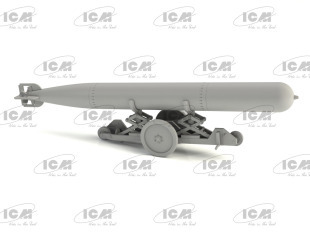 WWII British Torpedo & Trailer