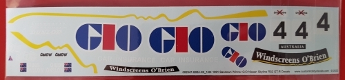 1991 Sandown Winner Nissan GIO Skyline R32 GT-R Decals