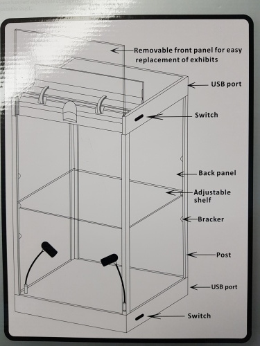 Black with Mirrored Back and Base