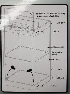 Black with Mirrored Back and Base